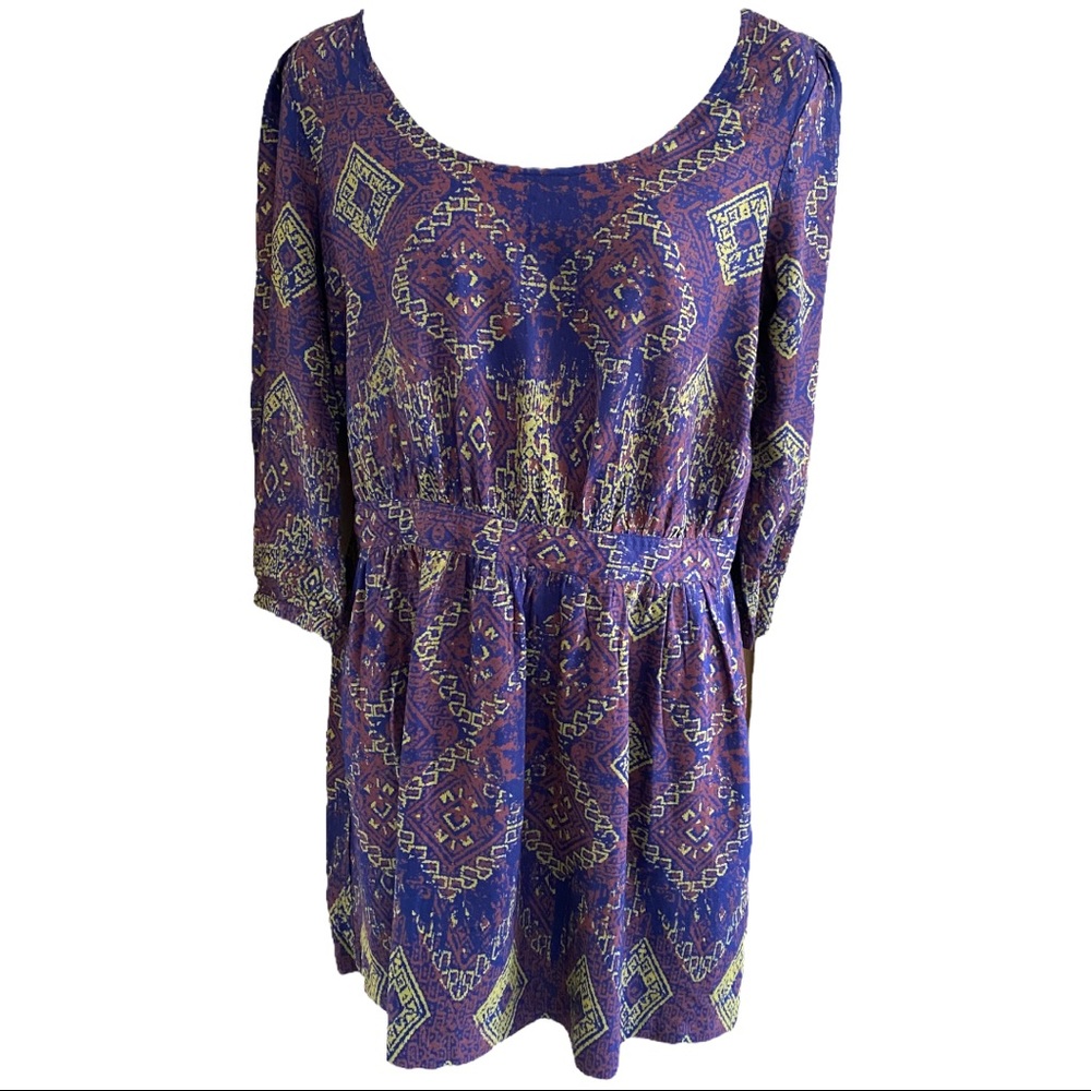 Urban Outfitters Ecote • Bohemian Chic Ikat Mini Dress